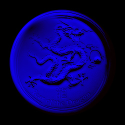 blue coin
